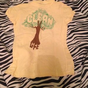 Light yellow clean life tee