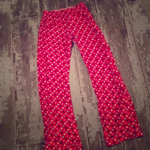 PINK VICTORIAS SECRET RED FLANNEL PAJAMA PANTS XS