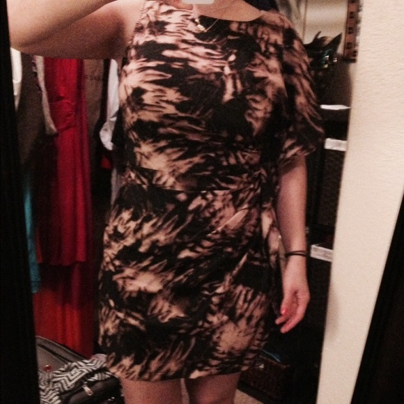 Dress brown and black