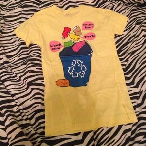 Yellow recycle tee