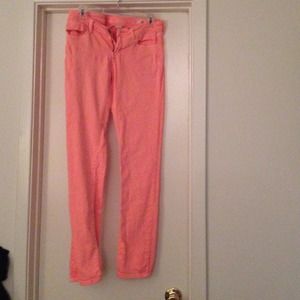 Colored denim skinny jeans