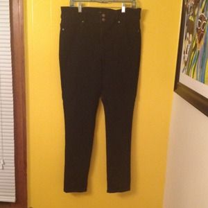 New York and company high waisted jean leggings.