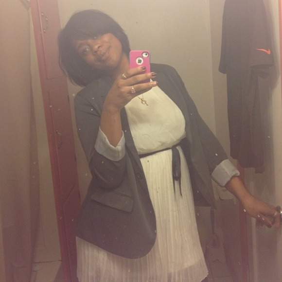 Grey boyfriend blazer