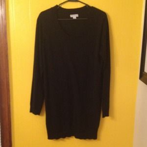 Long black sweater