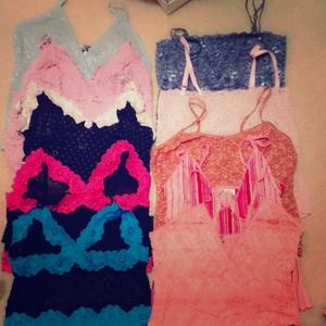 Lot of lingerie tops