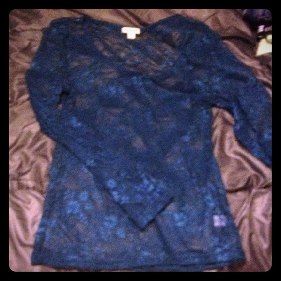 Lace long sleeve shirt