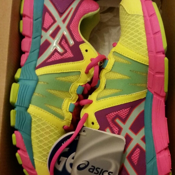 asics crazy color shoes