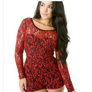 Lace romper