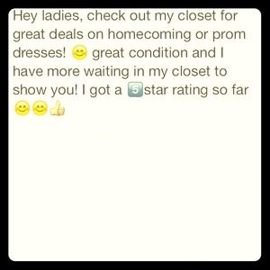 Homecoming prom dress