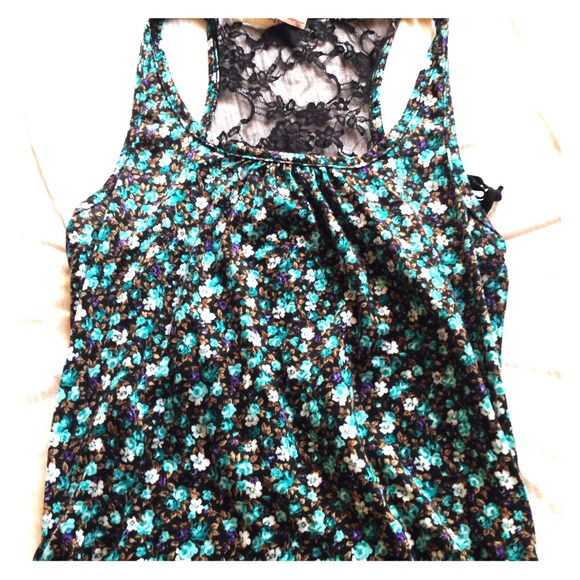 Dressy floral tank top