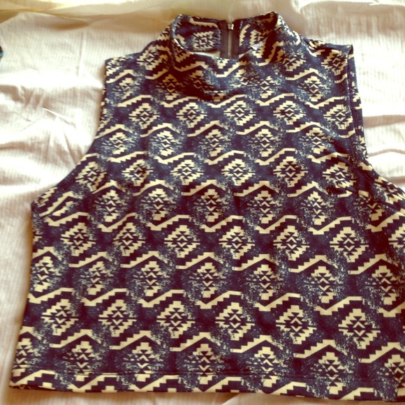 Tribal crop top