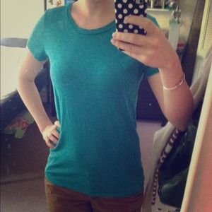 Blue cotton Jcrew T-shirt