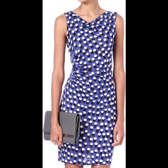 Price reduced!! DvF Glasmary Dot Rush Blue, size10