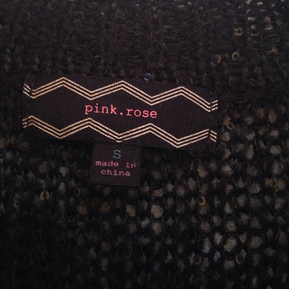 Black sequin sweater with high low hem - Picture 4 of 4