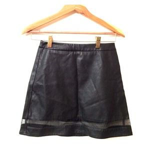 Forever 21 Faux Leather High-Rise Skirt
