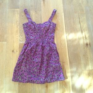 Purple floral free people dress