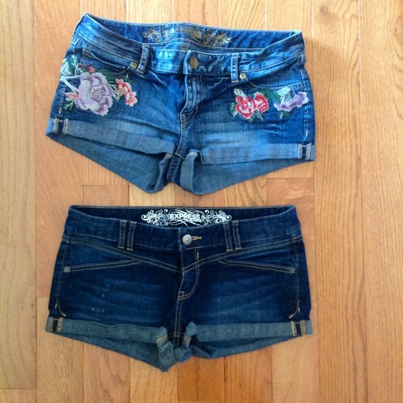 Bundle! Two Pair Express Jean Shorts Size 6