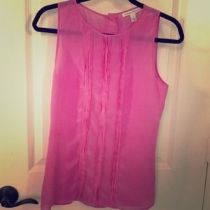 Banana Republic silk pink top size 4.