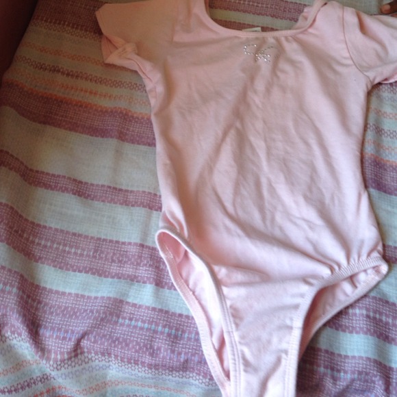 Little girls pink leotard