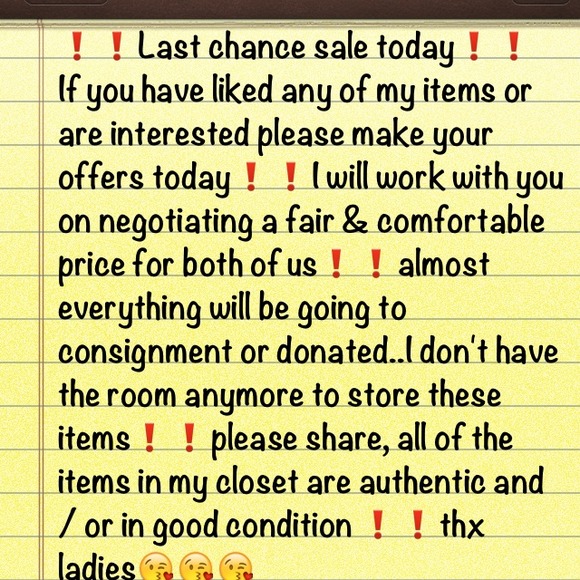 ALMOST EVERYTHING WILL BE DONATED THIS FRIDAY !!!