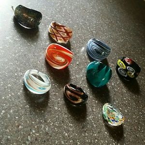 Glass Ring Bundle