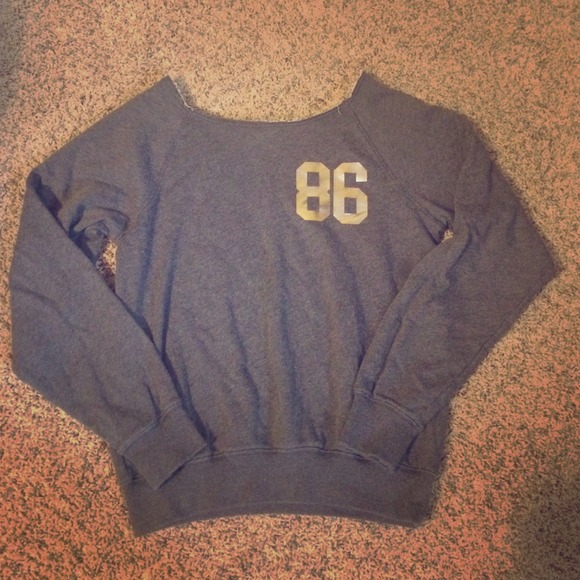 PINK off the shoulder sweatshirt