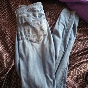 Hollister high waisted skinny jeans