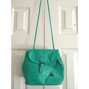 Teal cross body bag