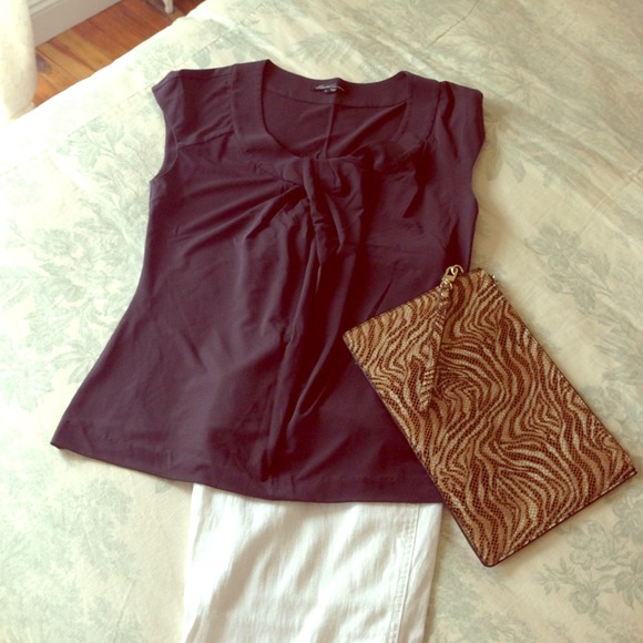 Kenneth Cole Dove Gray Blouse
