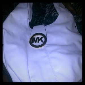 White mk purse