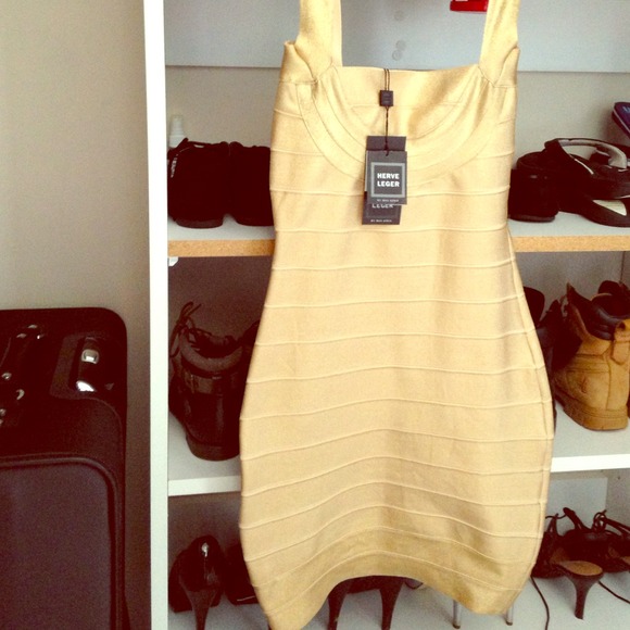 Gold figure fitting dress