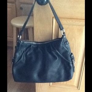 COLDWATER CREEK Black Leather Handbag