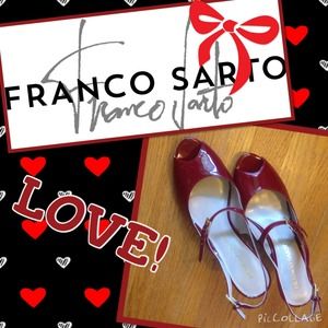 ❤️LOVE these Red Patent Leather Peep Toe Pumps!!❤️