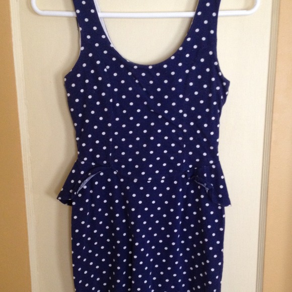 Silence and Noise Polka Dot Peplum