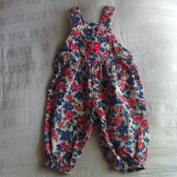 Baby floral overalls
