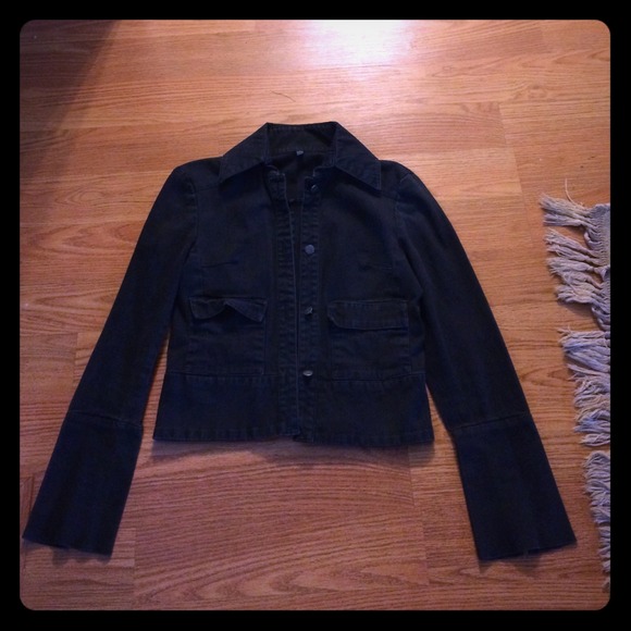 Black jean jacket