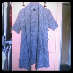 Ann Taylor grey tunic sweater