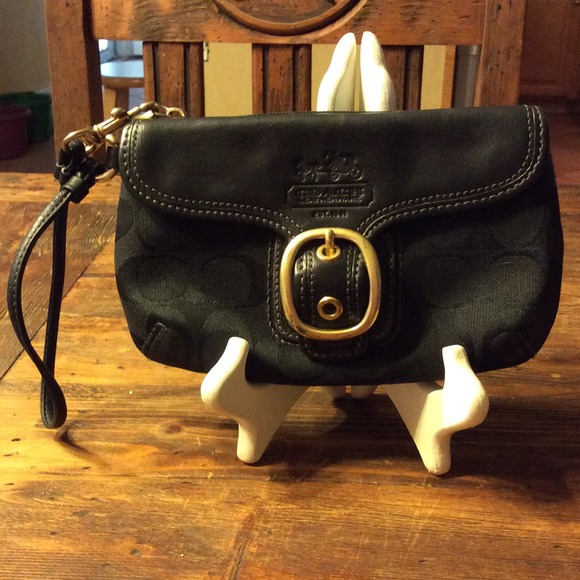 Authentic Coach Signature Wristlet