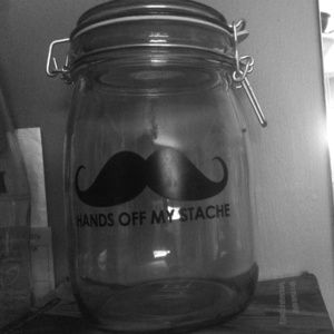 Mustache jar👨