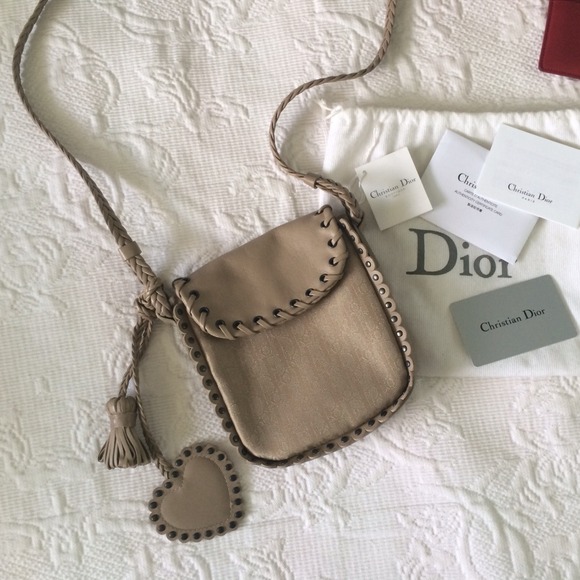 Dior Handbags - Christian Dior Beige Cross body Bag WOC