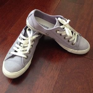 Converse light purple shoes