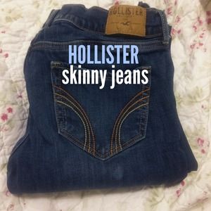 Hollister dark wash skinny stretch jeans