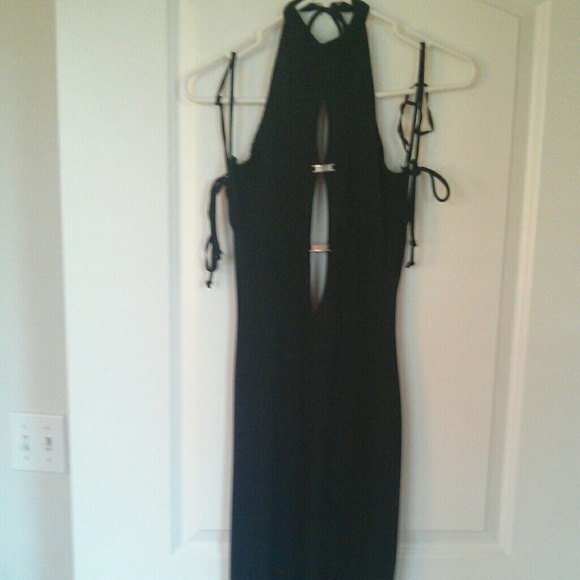 NYC Boutique sexy long black dress