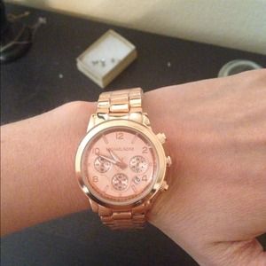 Rose Gold Runway watch OBO