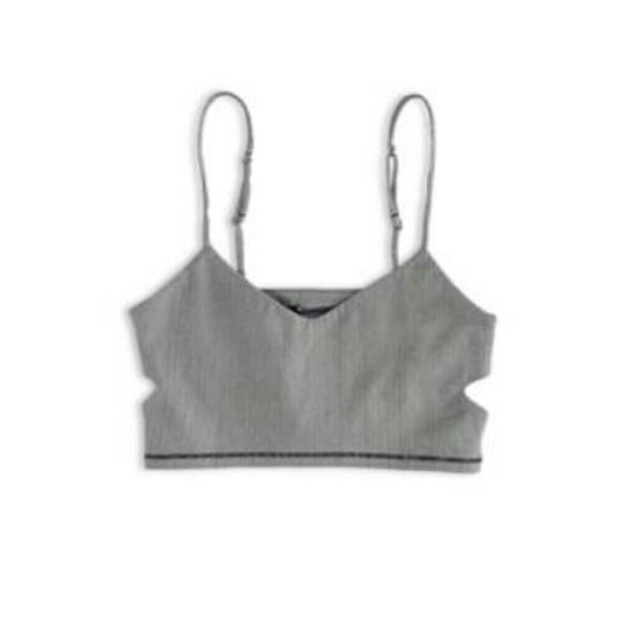 Patterned Soft Cut-Out Bralette