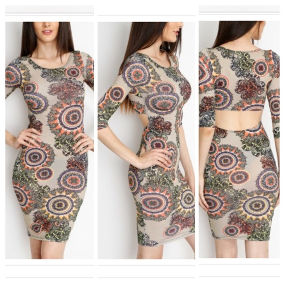 Tribal Inspired Bodycon Dress
