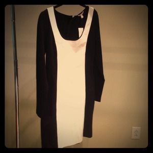 Reduced! Banana Republic black&white dress.