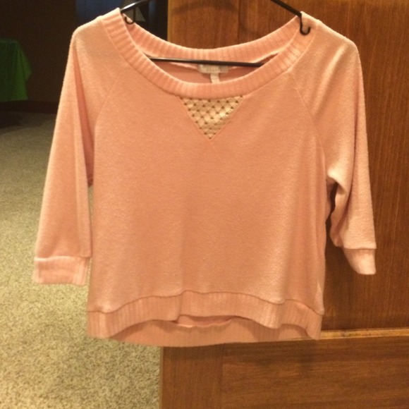 Three quarter length baby pink sweater - Picture 1 of 2
