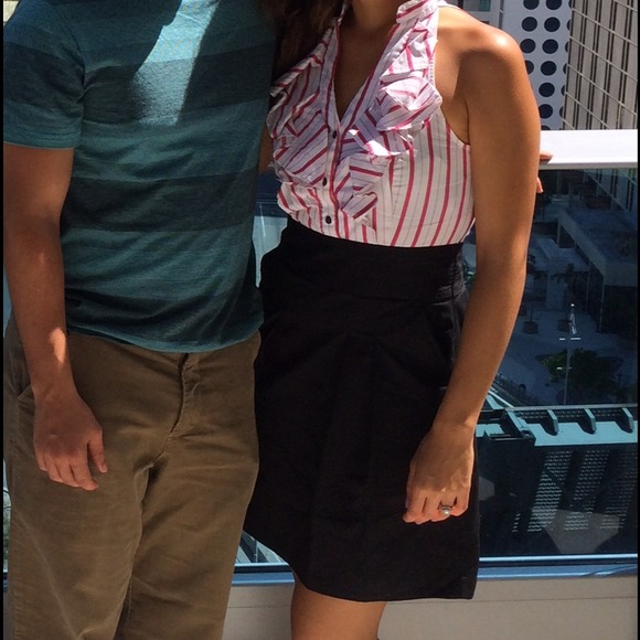 Express Design Studio Ruffled Dress Size 4 - Picture 3 of 3