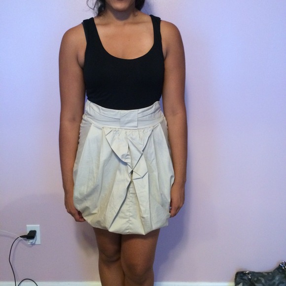 Black & Tan Bubble Dress